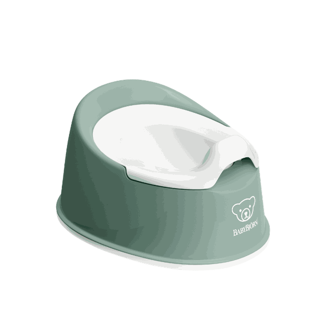 Babybjörn Smart Potta Grågrön/vit