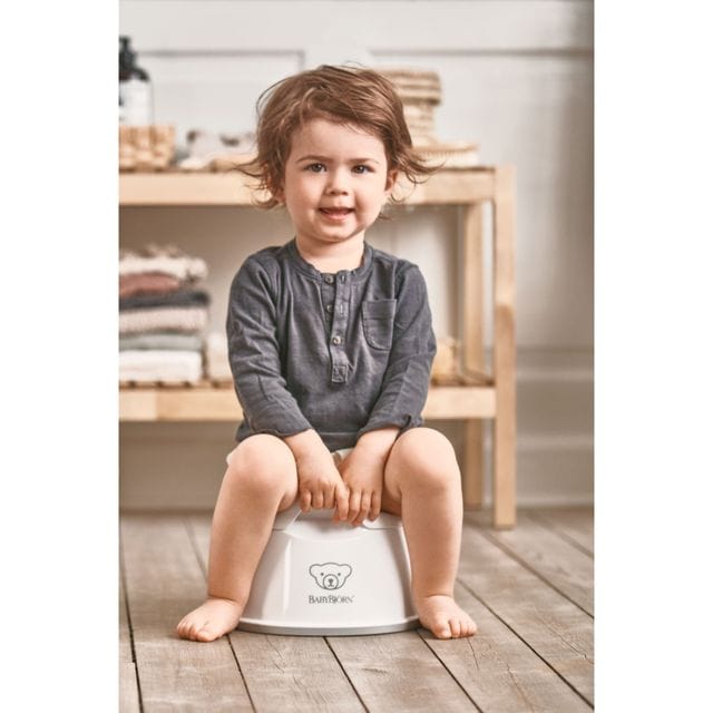 Smart Potta - Vit/Grå Babybjörn