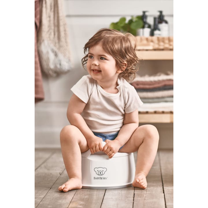 Smart Potta - Vit/Grå Babybj�örn
