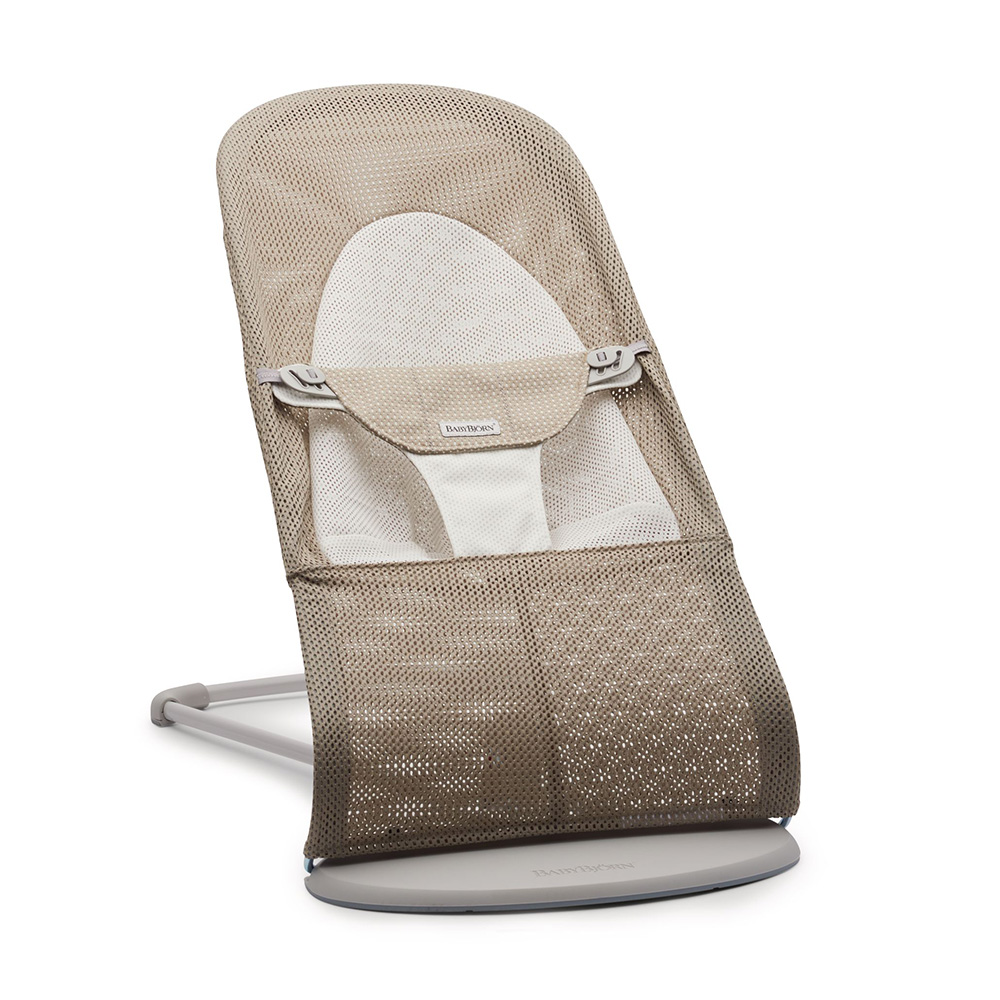 Babybjörn Babysitter Balance Soft Mesh Gråbeige/Vit