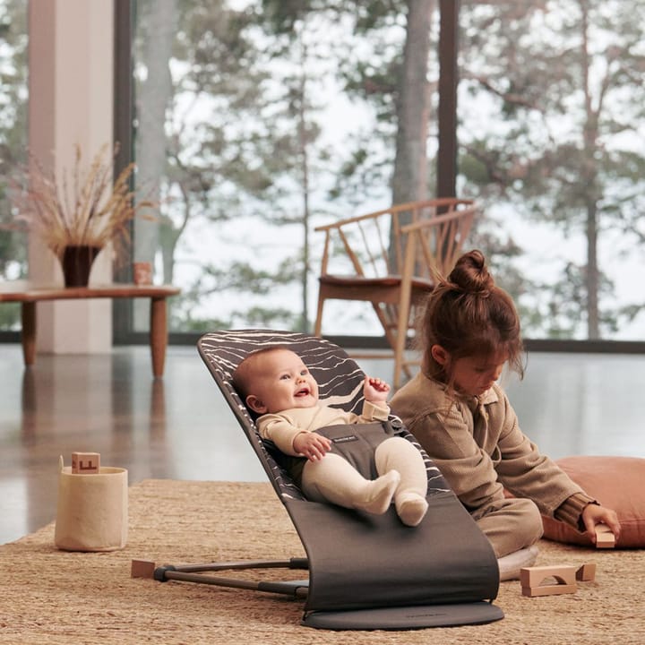 Babysitter Bliss Cotton - Antracitgrå/Landscape Print Babybjörn