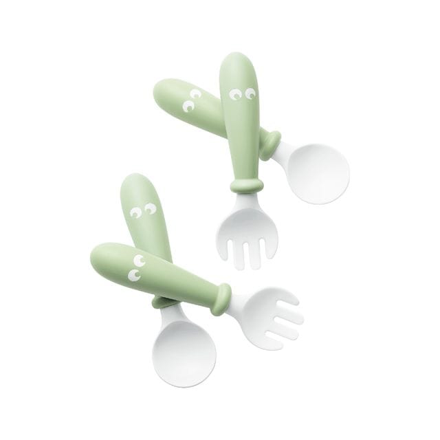 Barnsked & Gaffel 4-Pack - Blekgrön Babybjörn