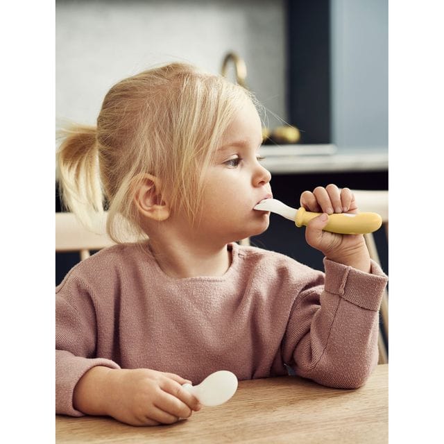 Barnsked & Gaffel 4-Pack - Blekgul Babybjörn