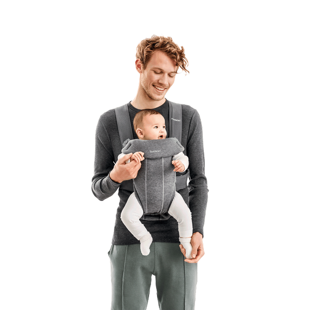 Bärsele Mini 3D Jersey - Mörkgrå Babybjörn