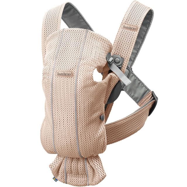 Bärsele Mini 3D Mesh - Pärlemorrosa Babybjörn
