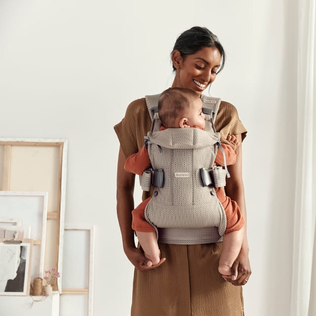 Bärsele One 3D Mesh - Gråbeige Babybjörn
