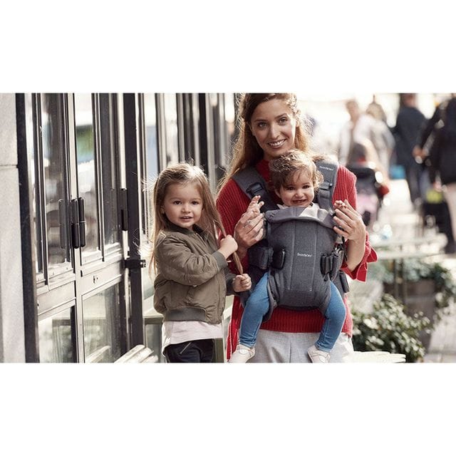 Bärsele One Cotton Mix - Denimgrå/Mörkgrå Babybjörn