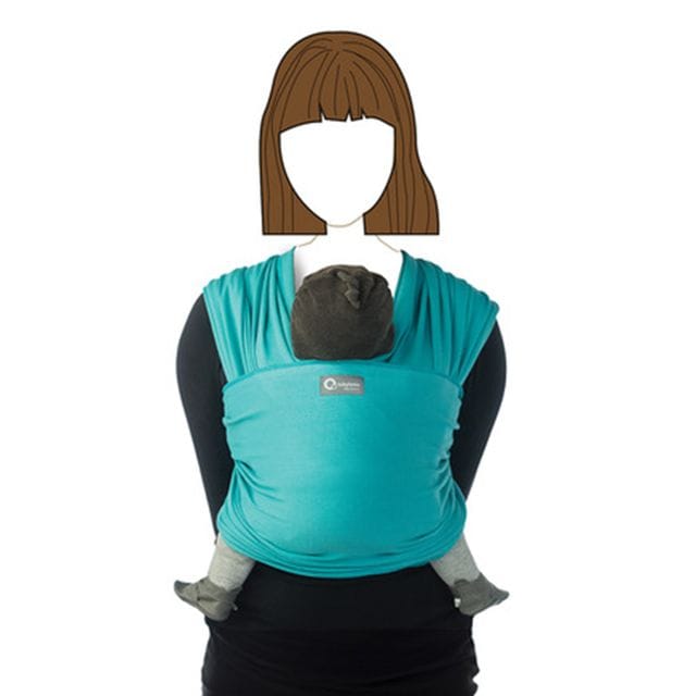Bärsjal Tricot-Slen Organic - Aqua Sea