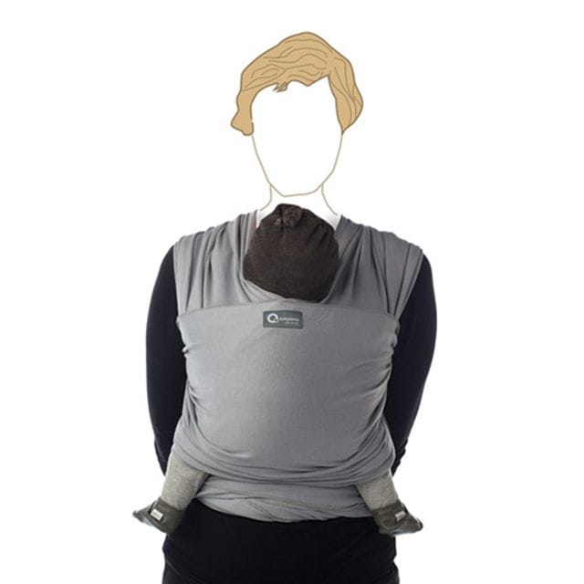 Bärsjal Tricot-Slen Organic - Ljusgrå Babylonia