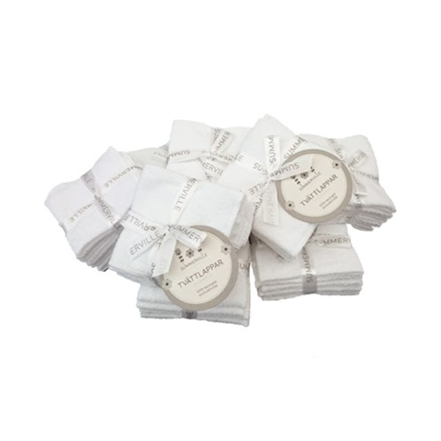 Tvättlappar Eko 5-Pack - Vit Summerville