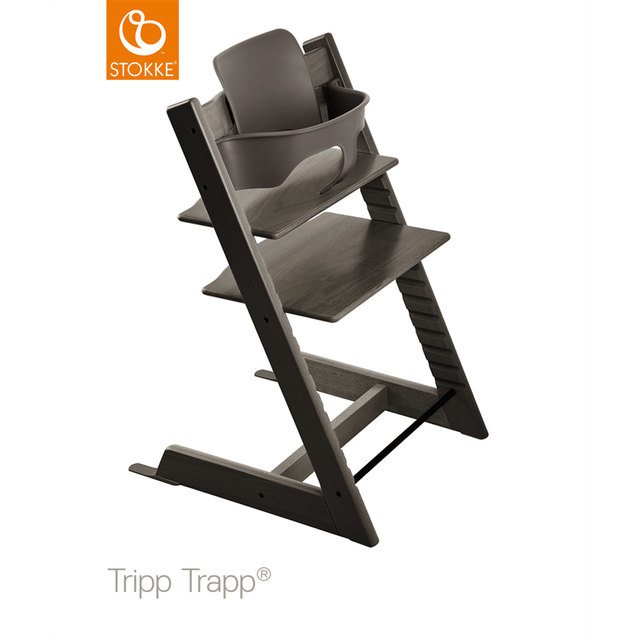 Tripp Trapp Babyset - Hazy Grey Stokke