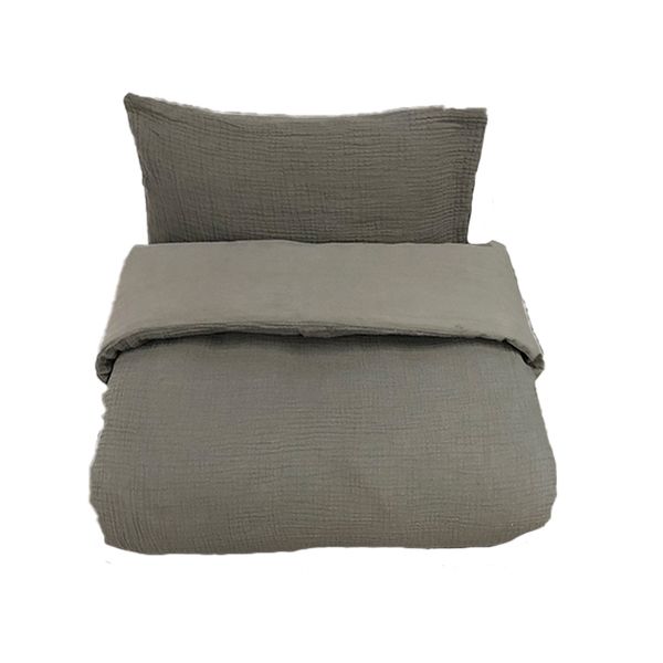 Product Image for Mini Dreams Påslakan Little Wave Spjälsäng, Dark Grey - BabyWorld