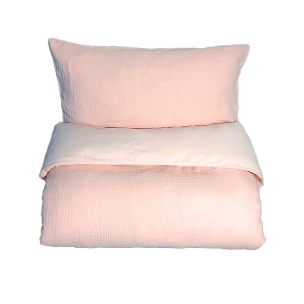 Mini Dreams Påslakan Little Wave Spjälsäng Light Pink