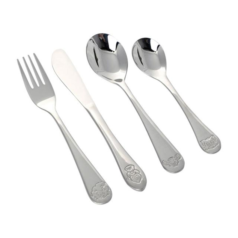 Product Image for Bamse  Barnbestick  4-delar Rostfritt Stål - BabyWorld