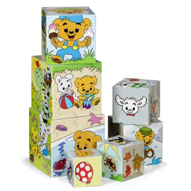 Stapelklossar Årstider Bamse
