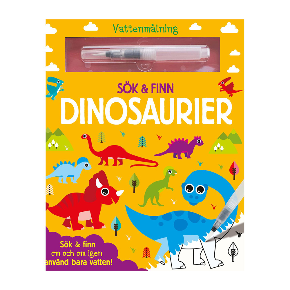 Product Image for Barthelson Förlag Vattenmålning Sök & Finn, Dinosaurier - BabyWorld