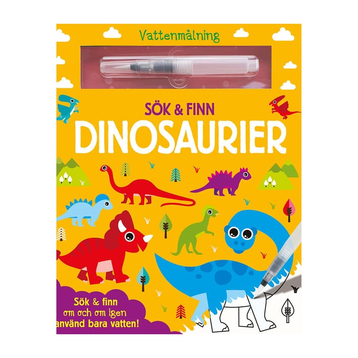 Vattenmålning Sök & Finn - Dinosaurier