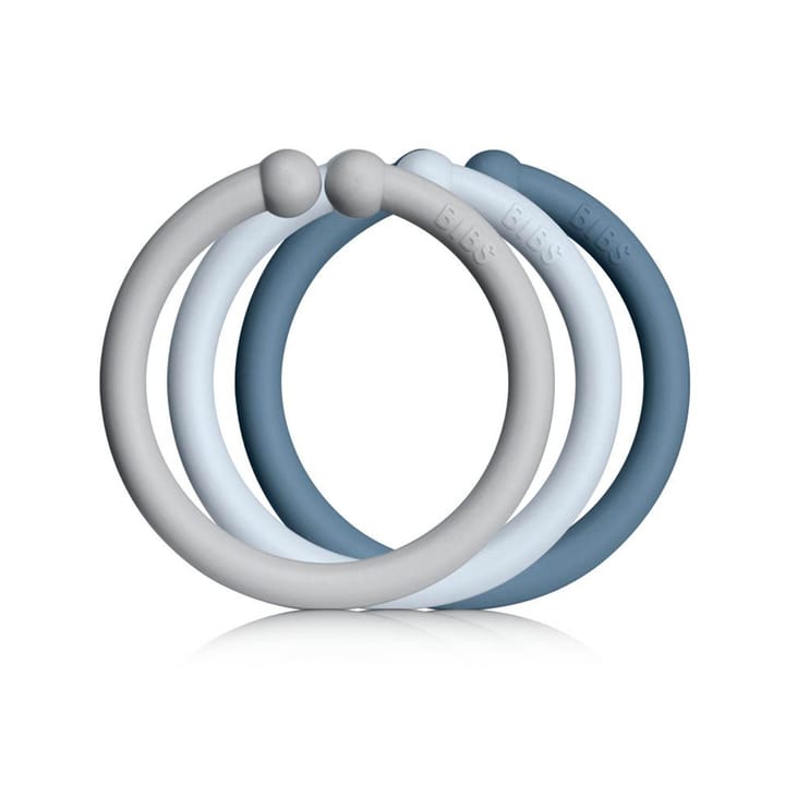 Barnvagnsringar 12-pack - Baby Blue/Cloud/Petrol BIBS