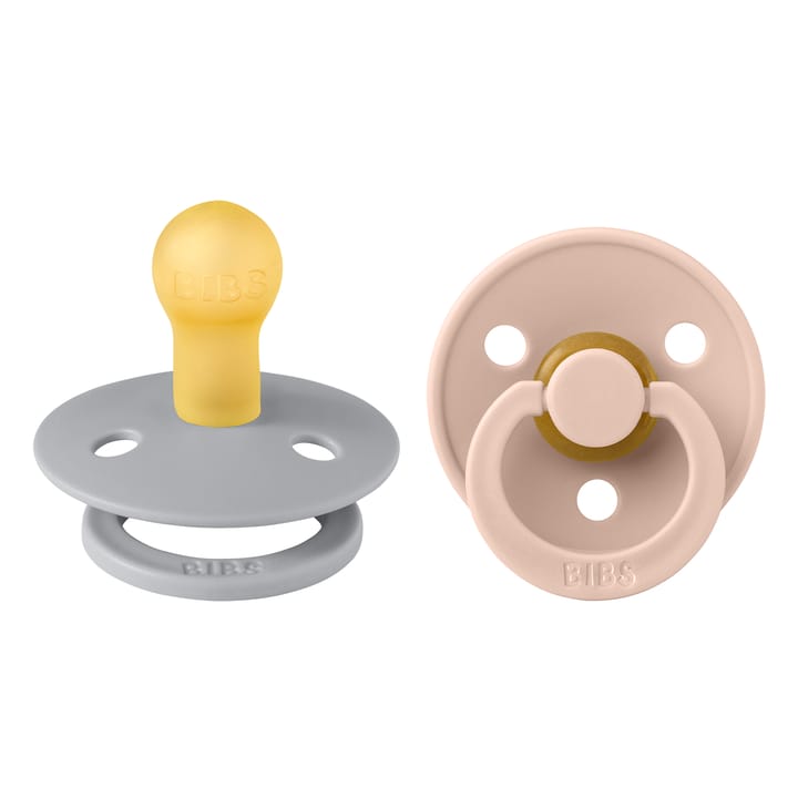 Napp Colour 2-pack Latex Rund - Cloud/Blush BIBS