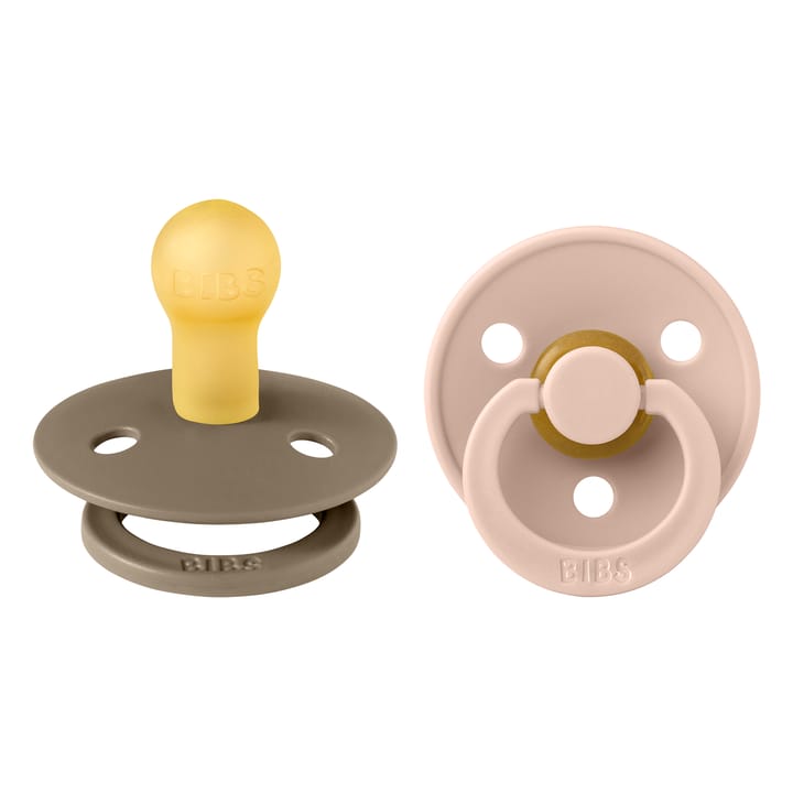 Napp Colour 2-pack Latex Rund - Dark Oak/Blush BIBS
