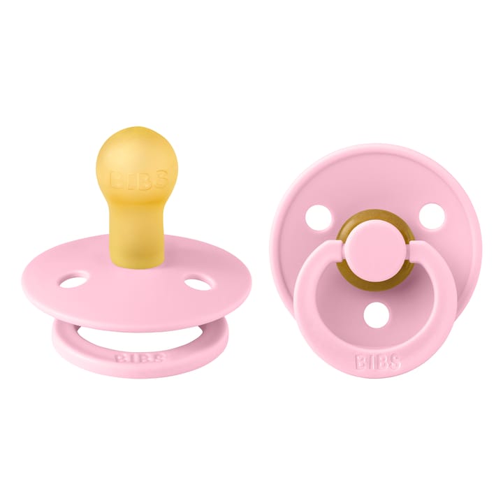 Napp Colour 2-pack Latex Rund - Baby Pink BIBS