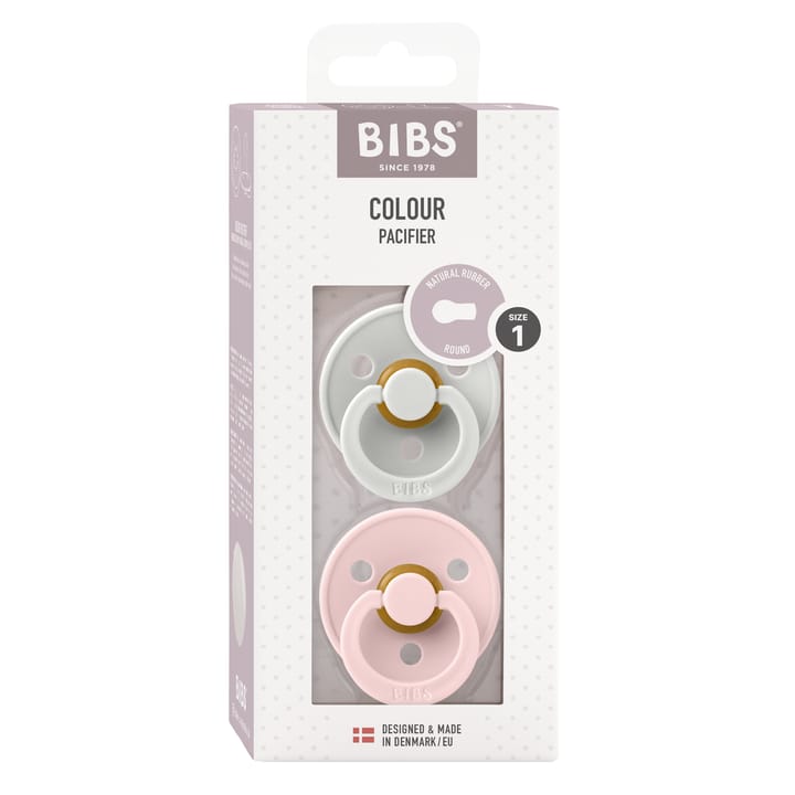 Napp Colour 2-pack Latex Rund - Haze/Blossom BIBS
