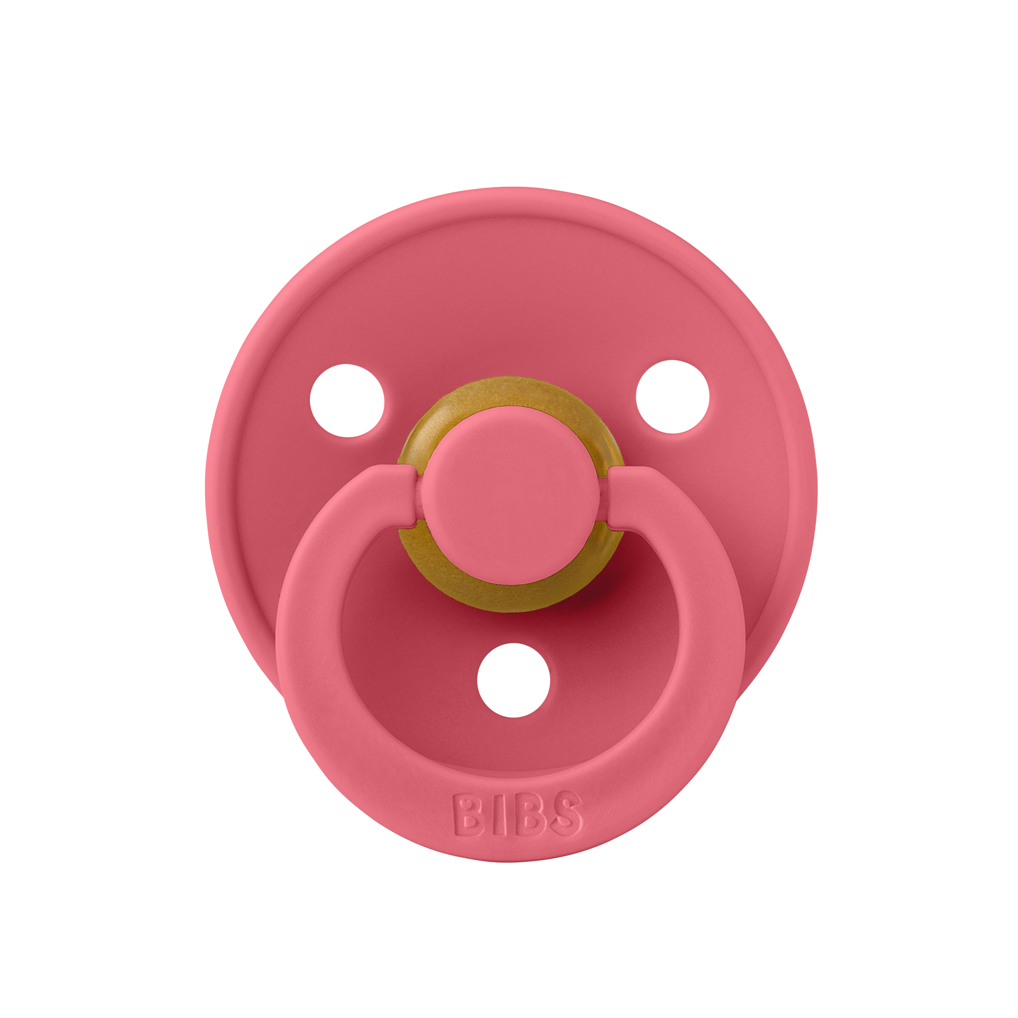 BIBS Napp Colour Latex Rund Coral
