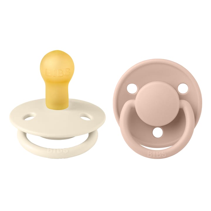 Napp De Lux 2-pack Latex - Ivory/Blush BIBS