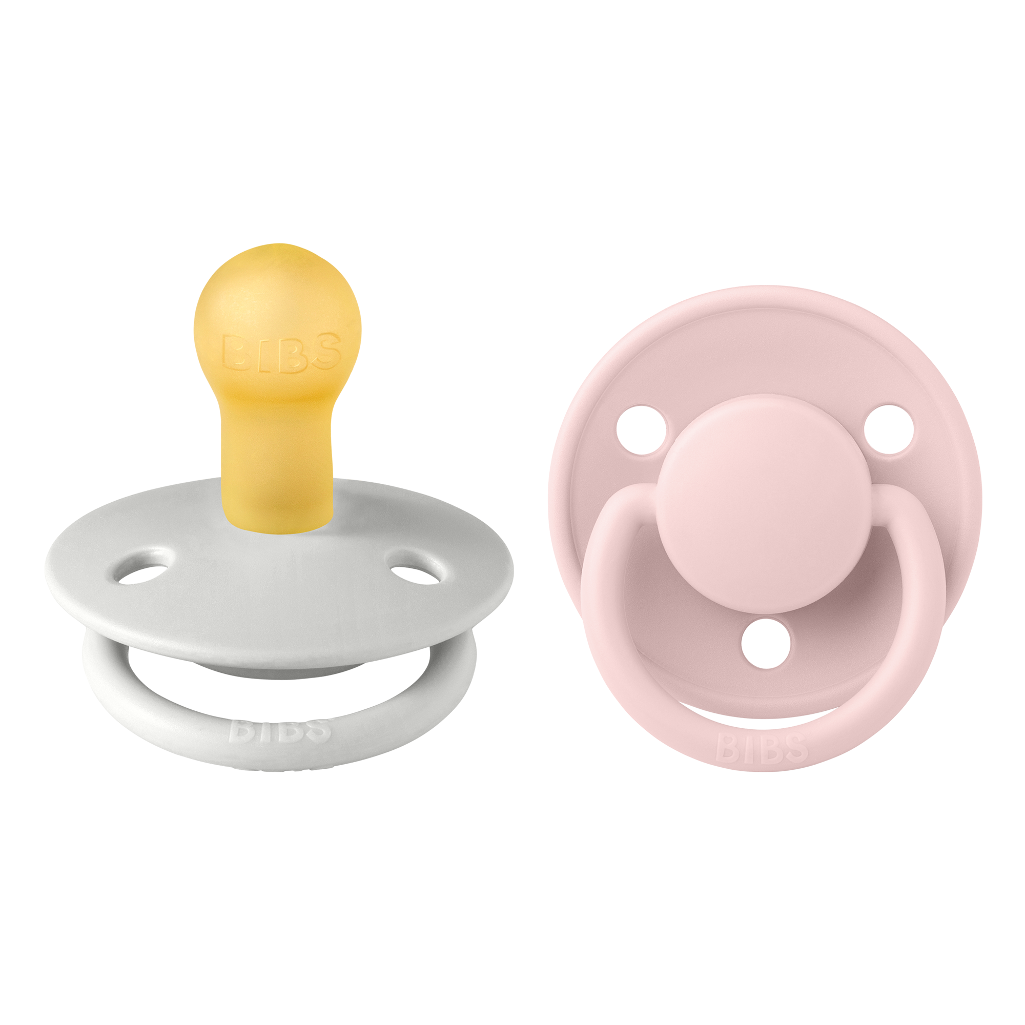 Product Image for BIBS  Napp De Lux 2-pack Latex, Haze/Blossom - BabyWorld