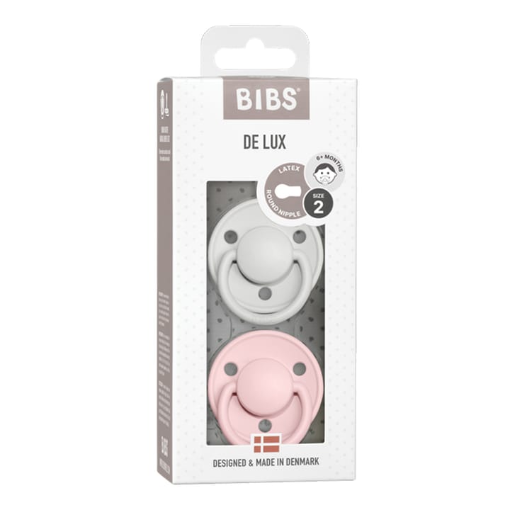 Napp De Lux 2-pack Latex - Haze/Blossom BIBS