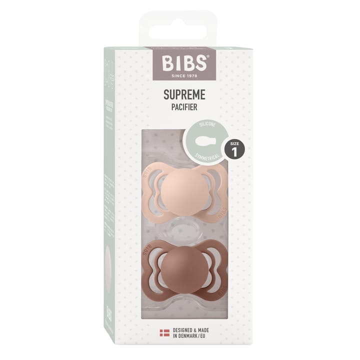 Napp Supreme 2-pack Silikon - Blush/Woodchuck BIBS