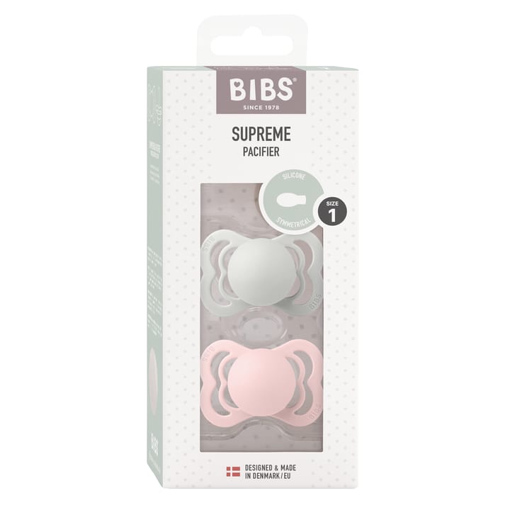 Napp Supreme 2-pack Silikon - Haze/Blossom BIBS