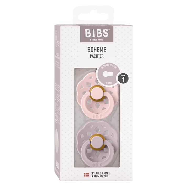 Nappar Boheme 2-pack - Blossom/Dusky Lilac BIBS
