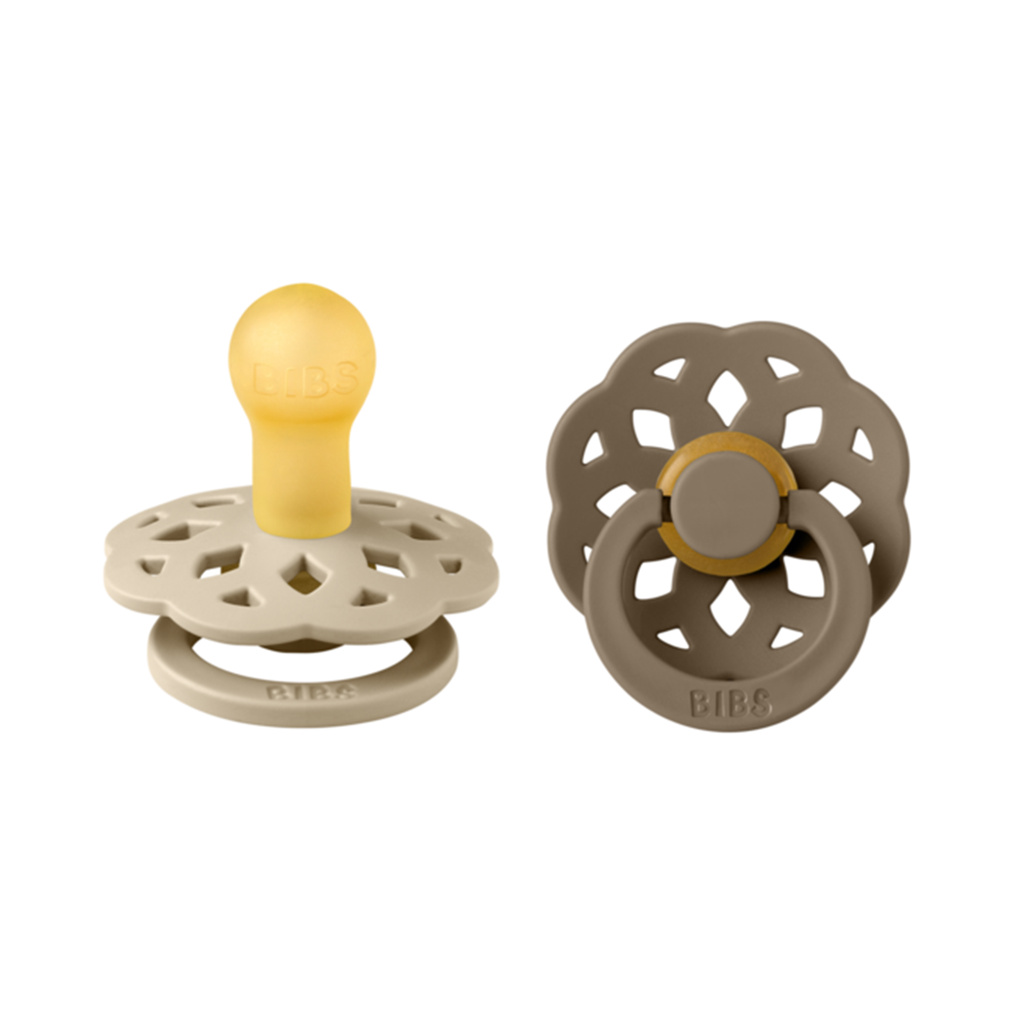 Product Image for BIBS  Nappar Boheme 2-pack, Vanilla/Dark Oak - BabyWorld