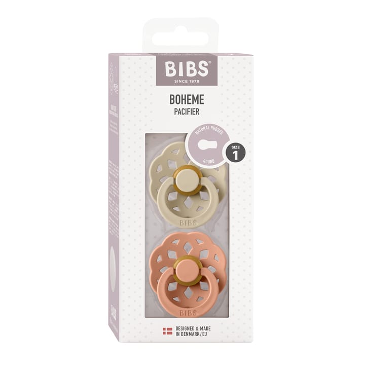 Nappar Boheme 2-pack - Vanilla/Peach BIBS