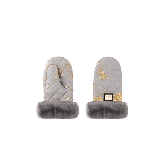 Handmuff Golden Collection - Grey Golden Bjällra Of Sweden