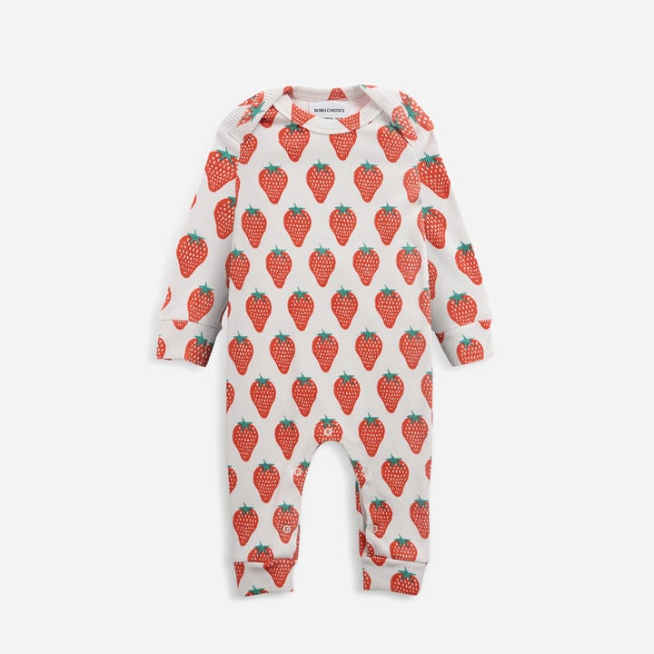 Jumpsuit Strawberry All Over - Offwhite Bobo Choses