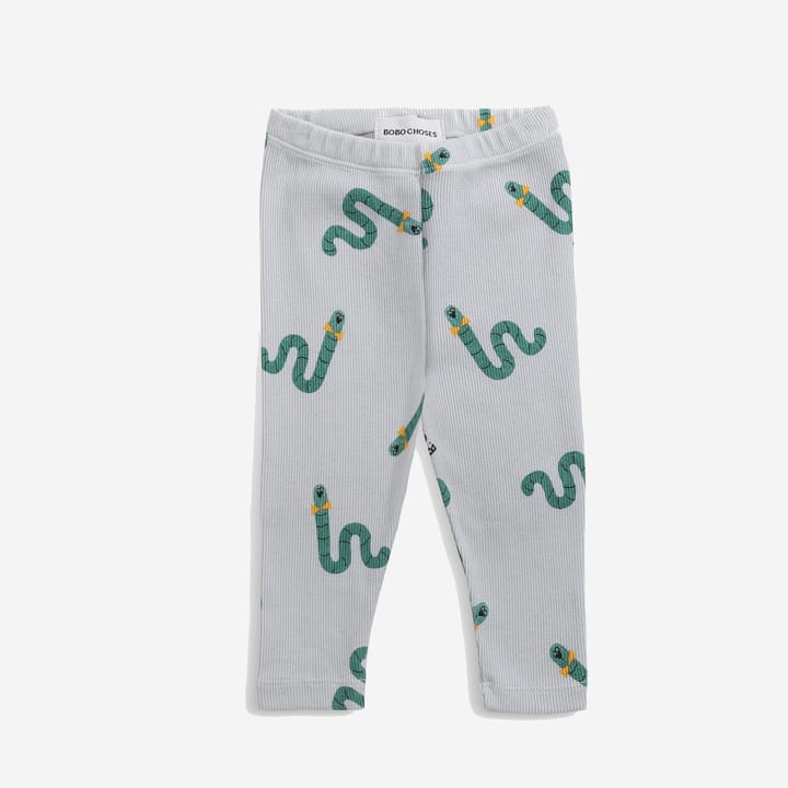 Leggings Scholar Worm All Over - Gray Violet Bobo Choses