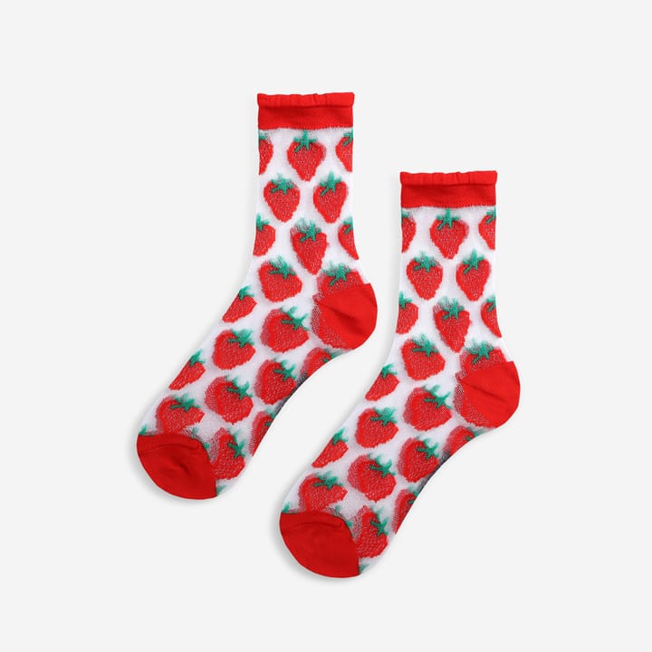 Strumpor Strawberry Transparent - Red Bobo Choses