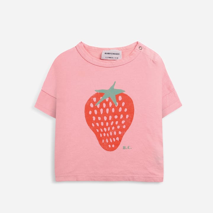 T-shirt Strawberry - Pink Bobo Choses