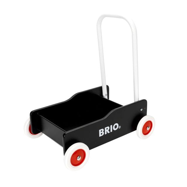 Lära Gå Vagn - Svart Brio