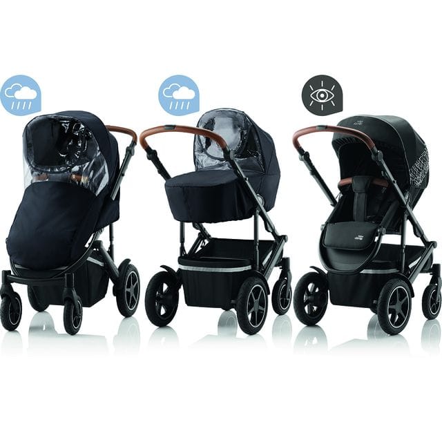 Stay Safe Reflex Väderkit Smile 3/4 - Black Britax