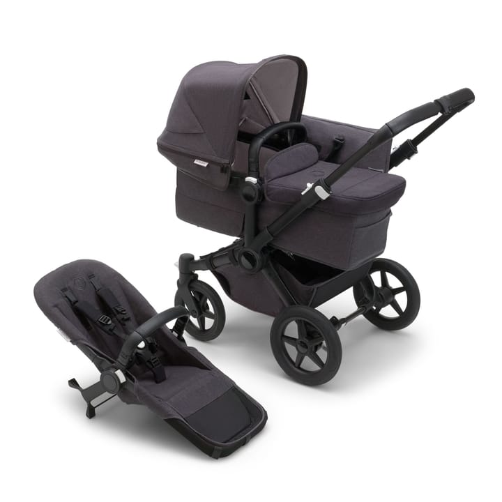 Donkey 5 Mineral Mono/Singelvagn Complete - Black/Washed Black