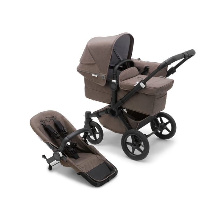 Donkey 5 Mineral Mono/Singelvagn Complete - Black / Taupe Bugaboo
