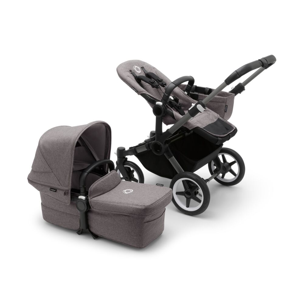 Bugaboo Donkey 5 Mono/Singelvagn Complete Graphite/Grey Melange