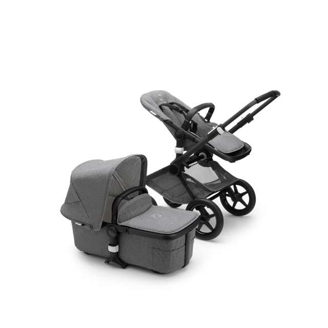 Fox 2 Duovagn Classic Collection - Black/Grey Melange Bugaboo