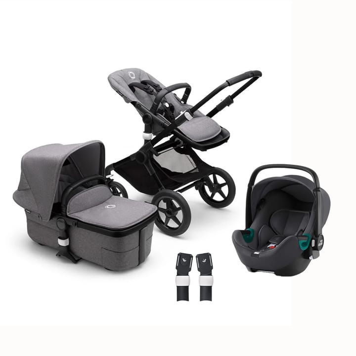 Fox 3 Duovagn Complete & BABY-SAFE iSENSE + Fox Adapter Bugaboo