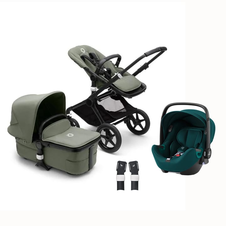 Fox 3 Duovagn Complete & BABY-SAFE iSENSE + Fox Adapter Bugaboo