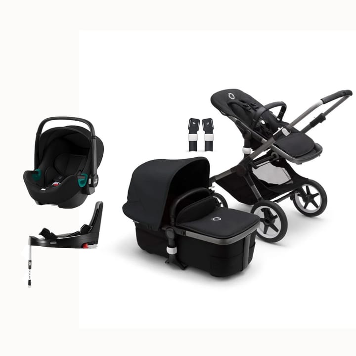 Fox 3 Duovagn + Britax Baby-safe i-size + Flex Base iSense + Fox Adapter Bugaboo