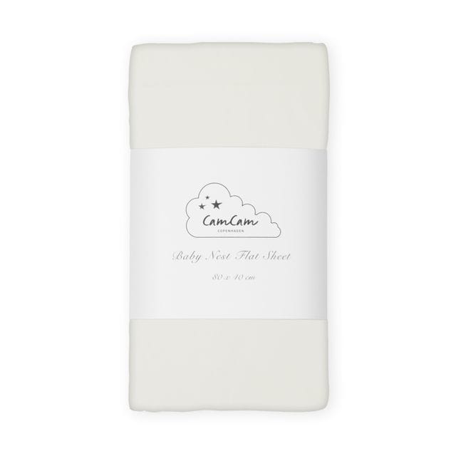 Lakan Till Babynest 2-Pack - Cream White Cam Cam